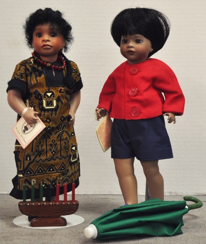 Appraisal: Two Collector Dolls by Wendy LawtonIncluding Little Black Sambo and