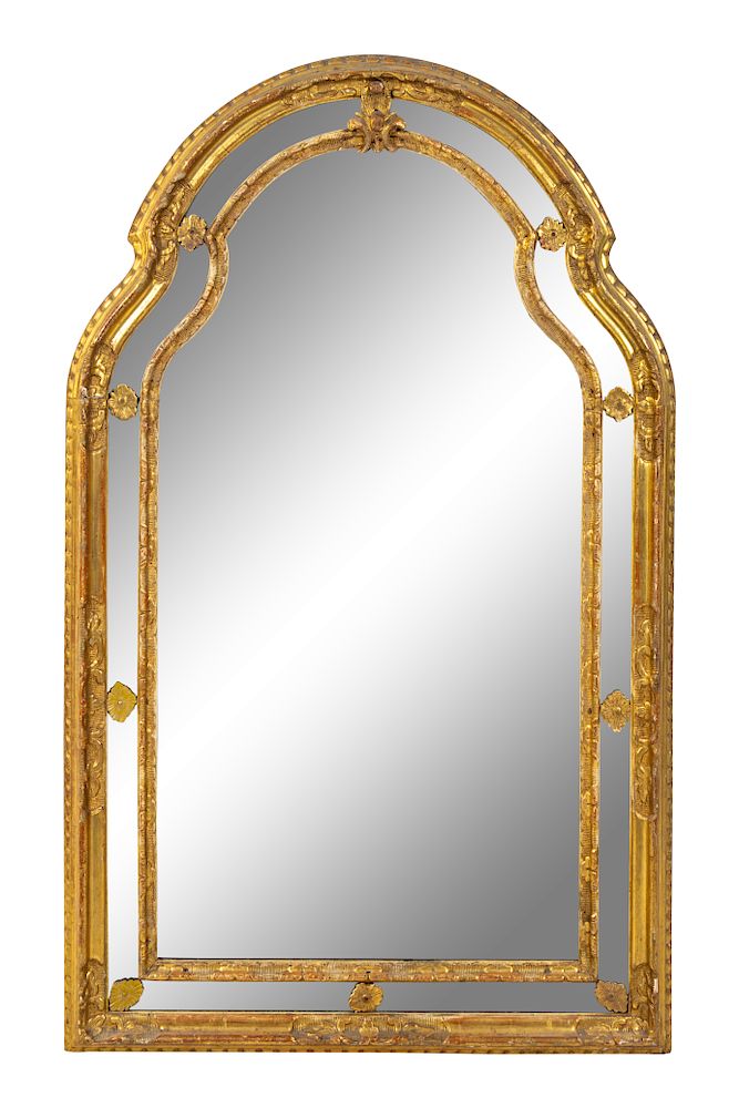 Appraisal: A Continental Giltwood Mirror A Continental Giltwood Mirror th Century