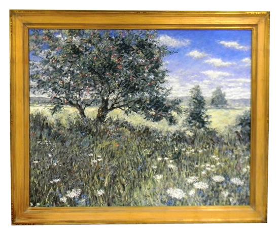 Appraisal: Ella Crampton Knox Connecticut th C oil on canvas Queen