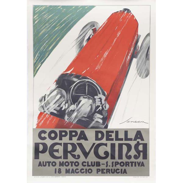 Appraisal: Frederico Seneca Italian th Century Coppa Della Perugina auto racing