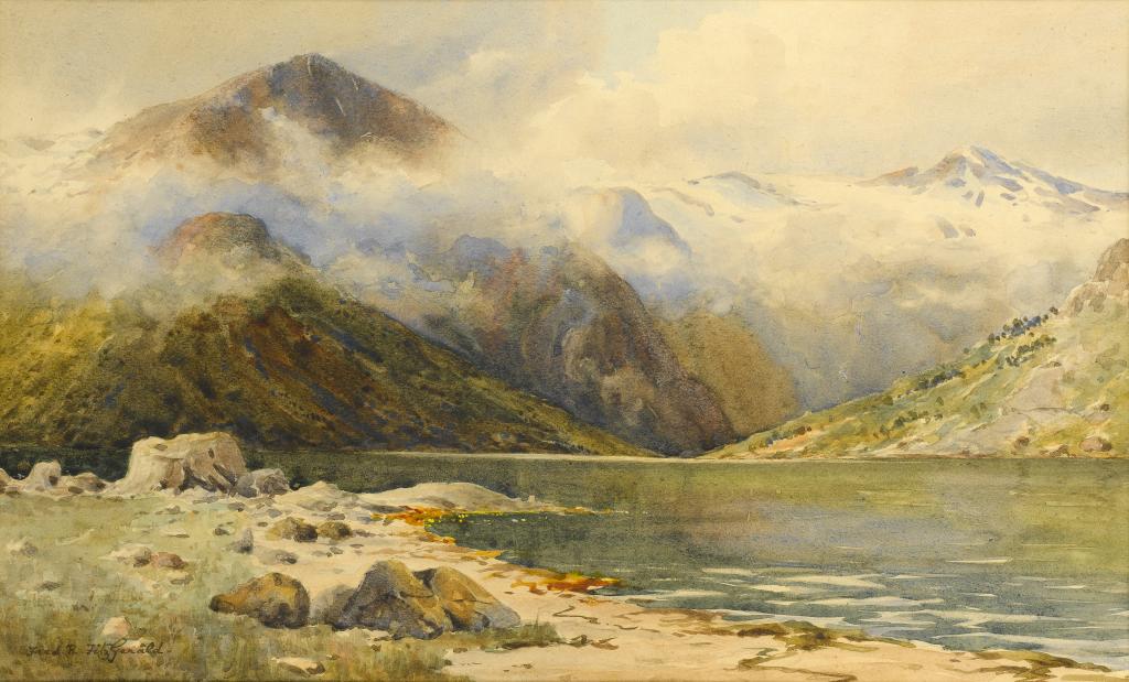 Appraisal: FREDERICK R FITZGERALD EXH - BALHOLM FROM THE SOGNEFJORD NORWAY