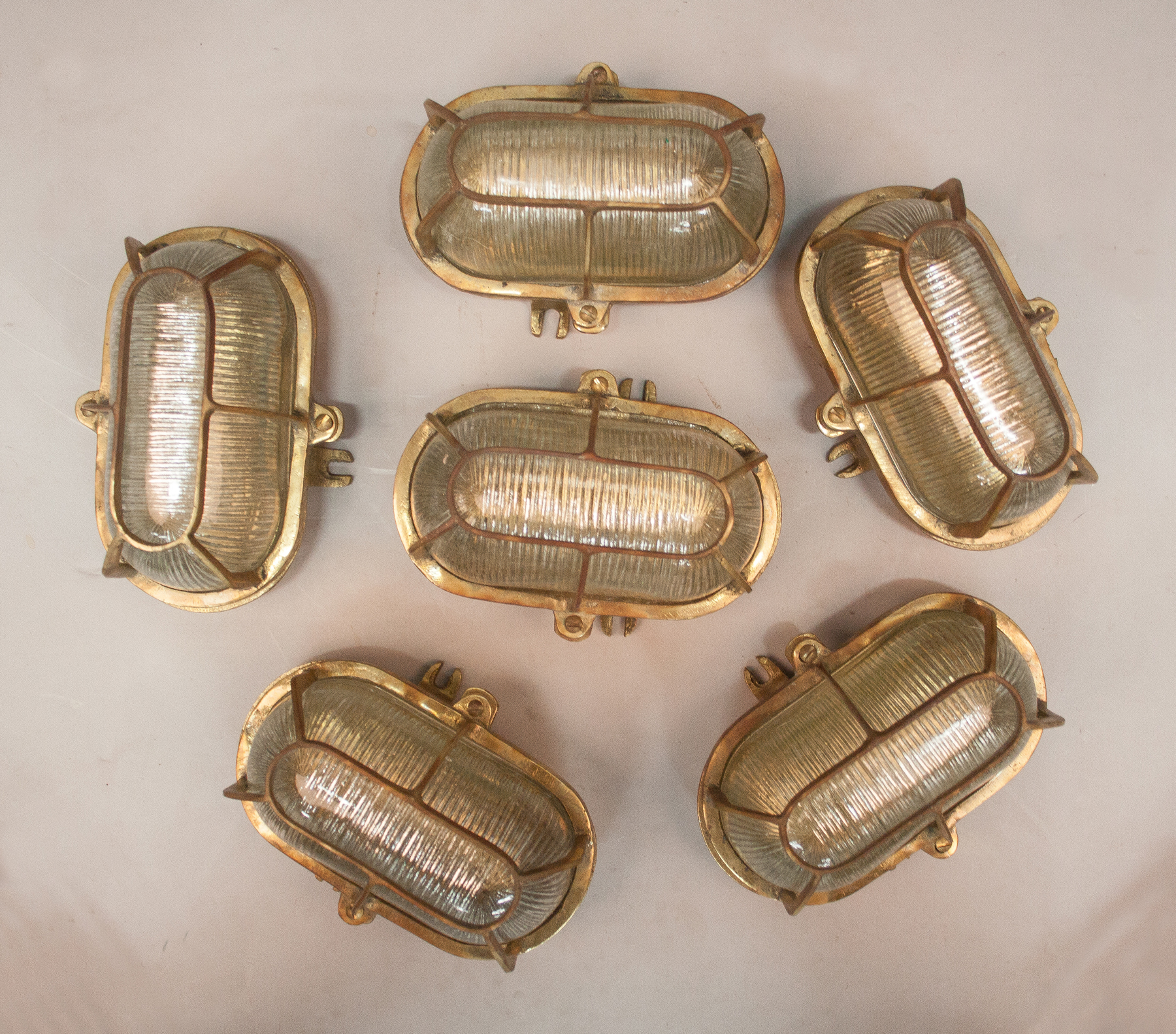 Appraisal: Six Vintage British Convoy Ships Lights C 's