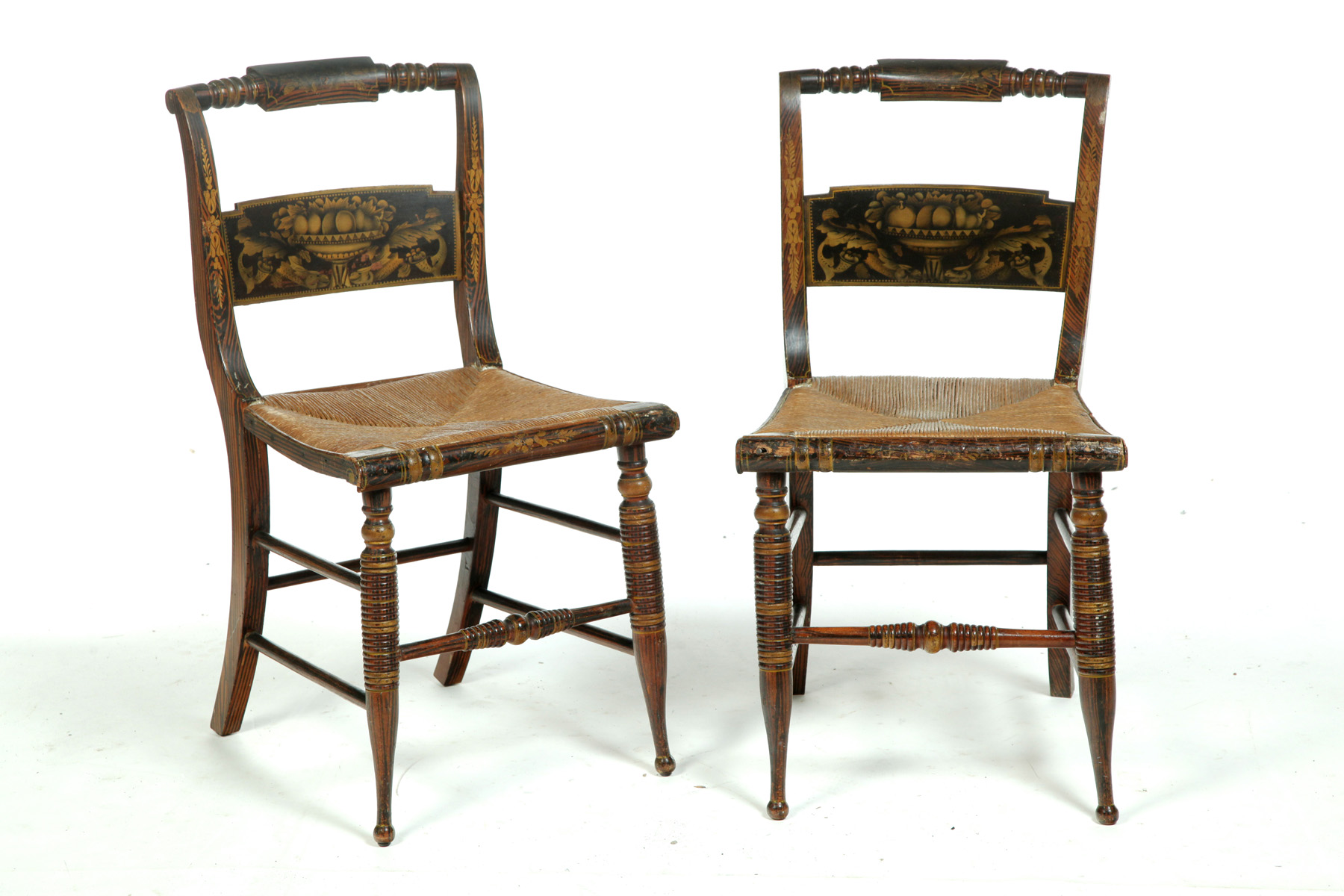 Appraisal: SET OF EIGHT AMERICAN FANCY CHAIRS Ca - mixed woods