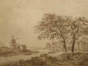 Appraisal: Attributed to William Henry Crome - - River landscape with