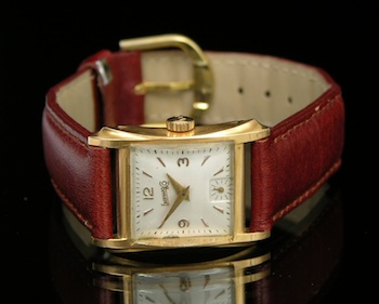 Appraisal: E Bernard k Gold Mens Wristwatch k rose gold mens