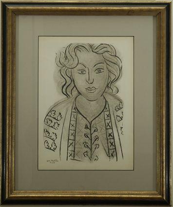 Appraisal: After Henri Matisse French - Portrait of a Woman Reproduction