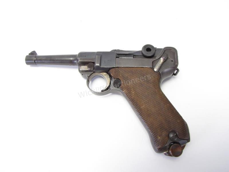 Appraisal: Erfurt Military Model Luger Pistol-Blued barrel Chambered in mm stamped