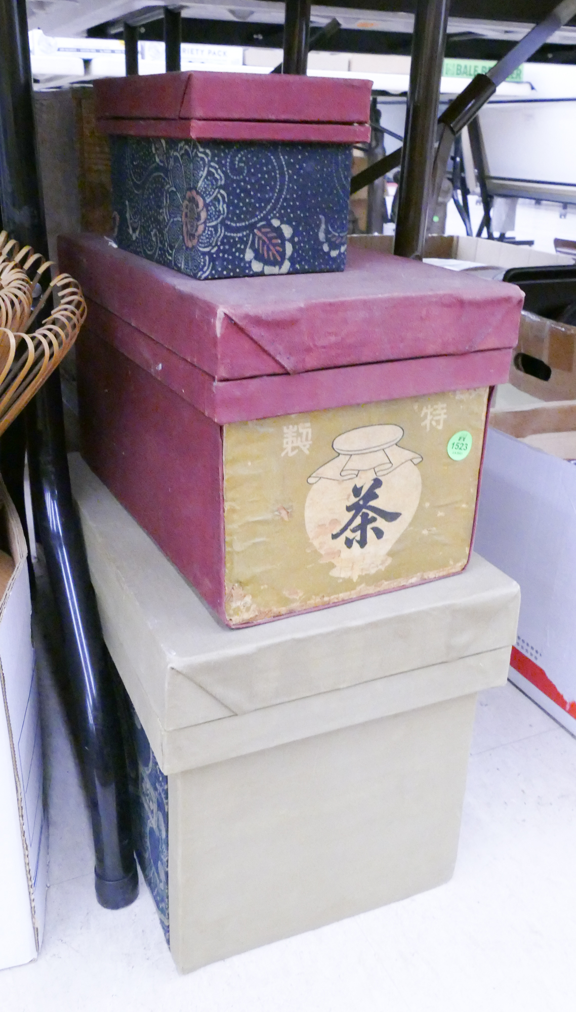 Appraisal: pc Old Japanese tea Boxes Etc