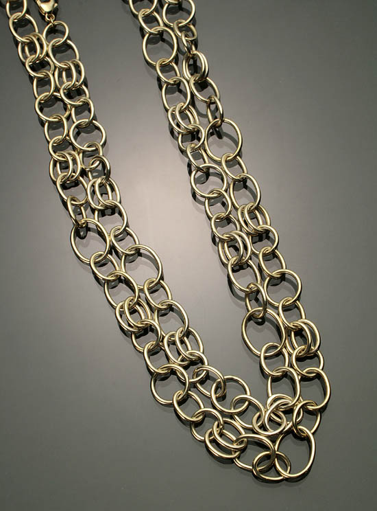 Appraisal: Italian -Karat Yellow-Gold 'Classic Layer' Necklace Ippolita Weight dwt Length