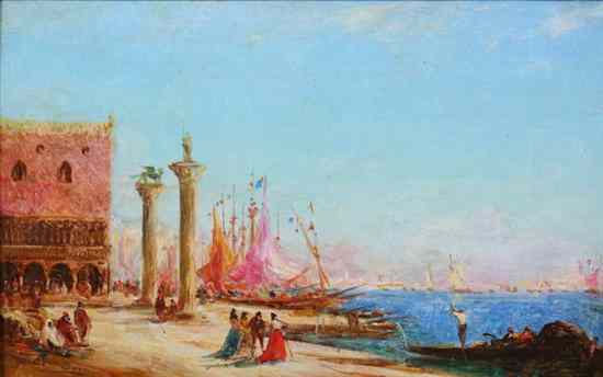 Appraisal: ATTRIBUTED TO F LIX ZIEM French - VENICE WITH A