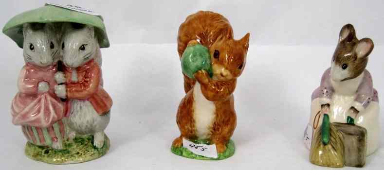 Appraisal: Beswick Beatrix Potter Figure Hunca Munca Sweeping and Squirrel Nutkin