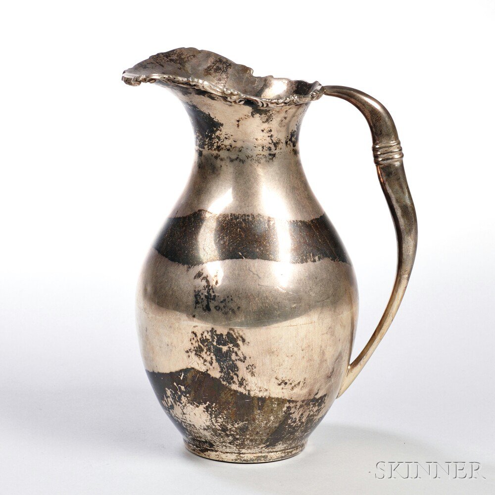 Appraisal: Mexican Sterling Silver Pitcher Taxco mid to late th century