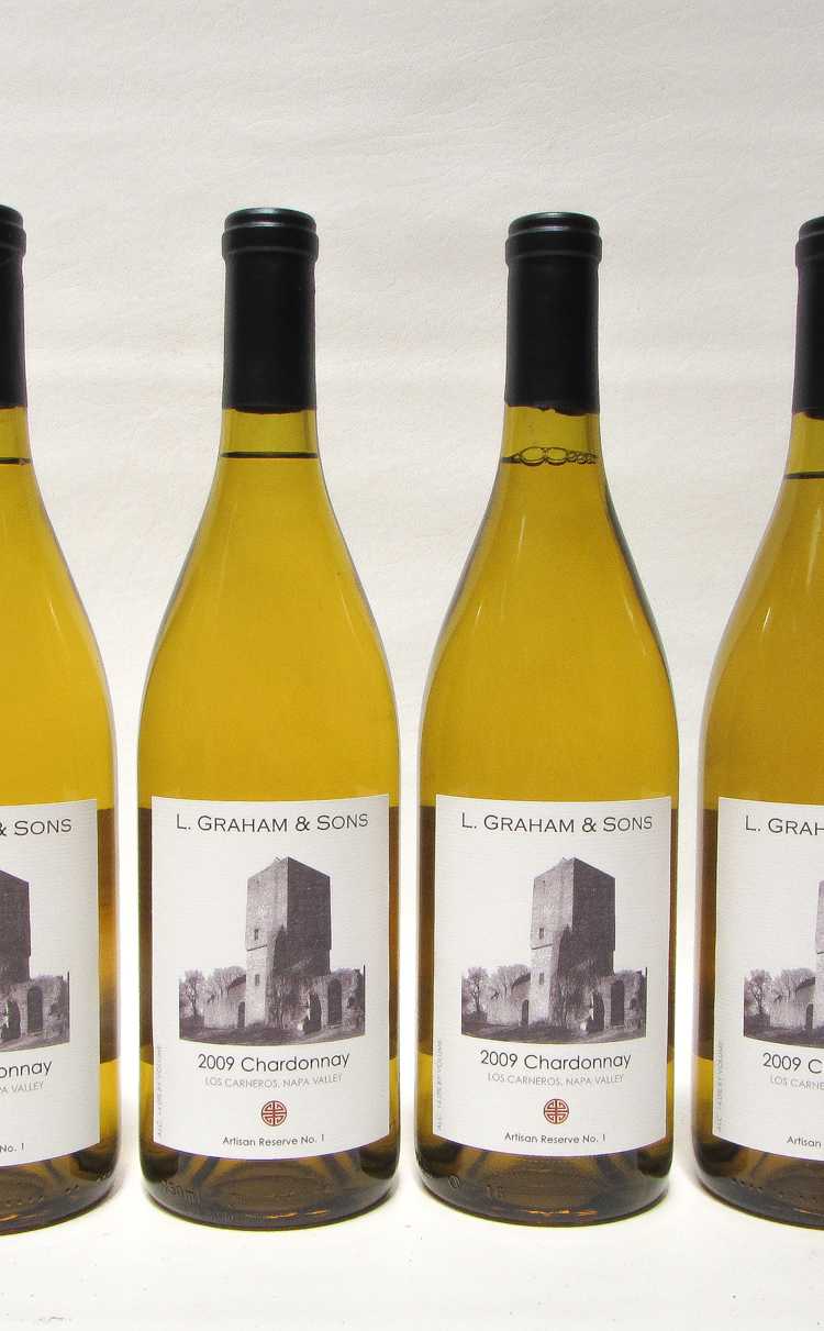 Appraisal: EIGHTY-EIGHT BOTTLES OF VINTAGE CALIFORNIA CHARDONNAY L Graham Sons Artisan