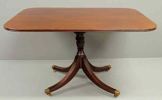 Appraisal: English Regency mahogany breakfast table early th c with a