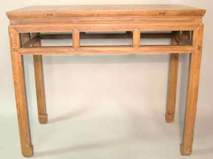 Appraisal: ANTIQUE INDONESIAN WOODEN ALTAR TABLE h w d in