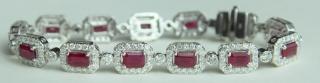 Appraisal: Ladies Karat Diamond Ruby Bracelet Ladies Karat Diamond Ruby Bracelet