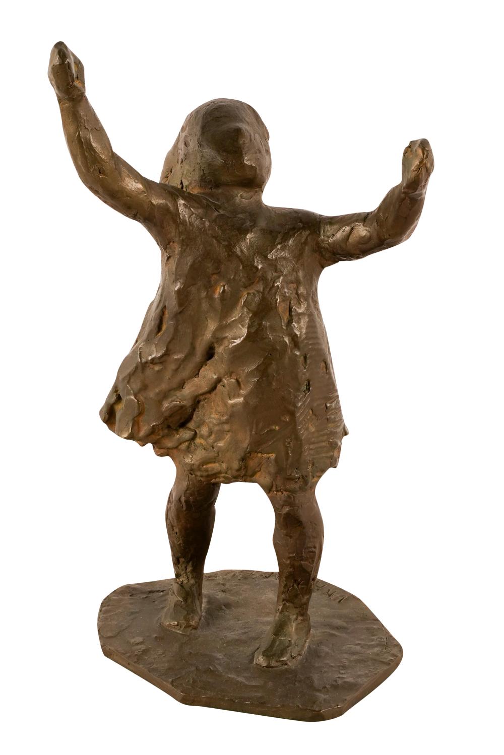 Appraisal: UNA HANBURY - FIGURE OF A GIRLbronze signed to base