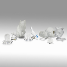 Appraisal: Lalique COLLECTION OF EIGHT POST-WAR WORKS France late th centuryfrosted