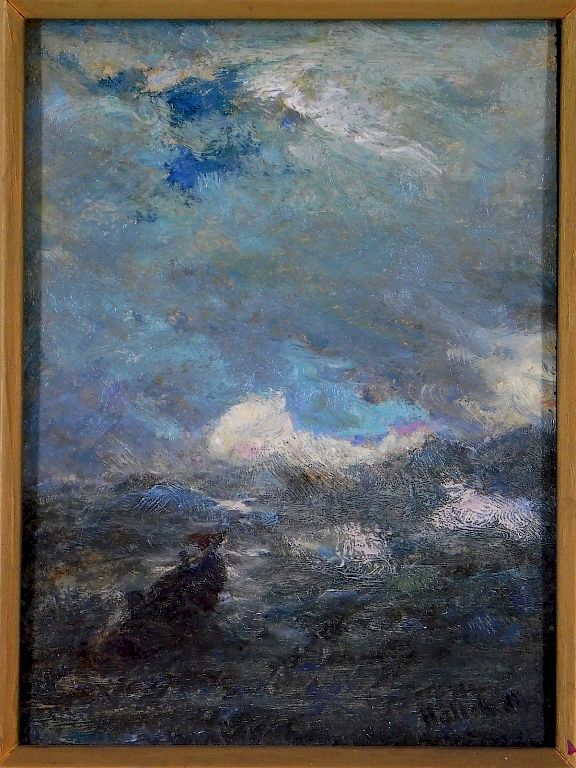 Appraisal: Hendricks Hallett Impressionist Seascape Painting Hendricks A Hallett Massachusetts -