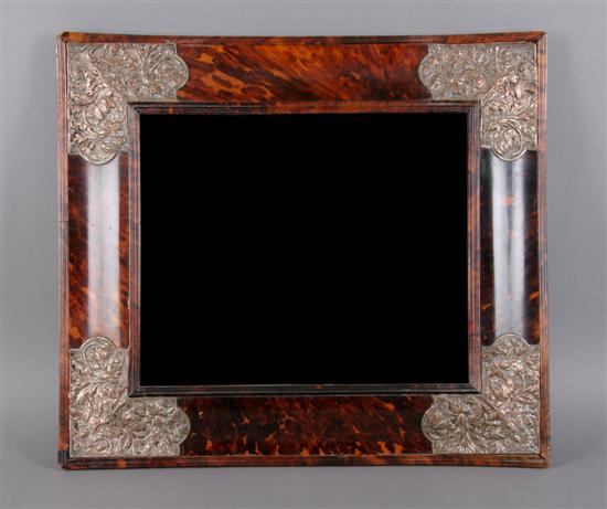 Appraisal: A Tortoise Shell Mirror Height x width inches