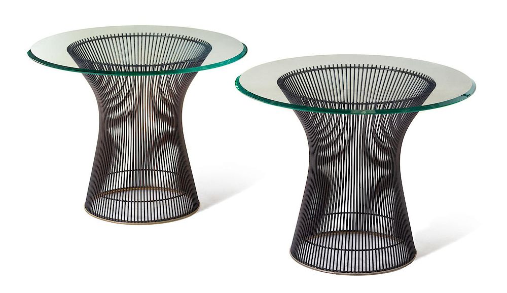 Appraisal: Warren Platner American - Pair of Side TablesKnoll USA Warren