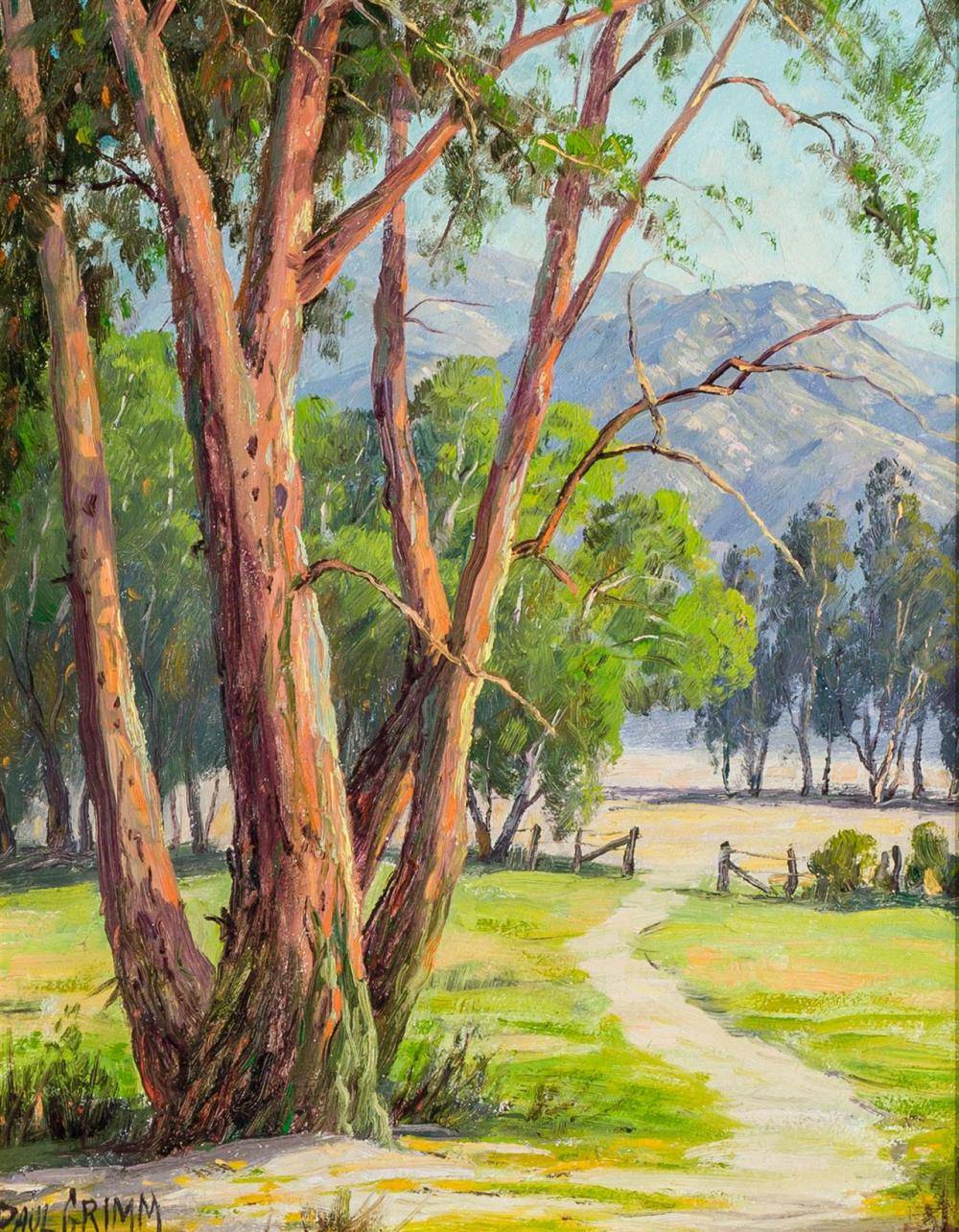 Appraisal: PAUL GRIMM American - Winding Path to the Mountains oil