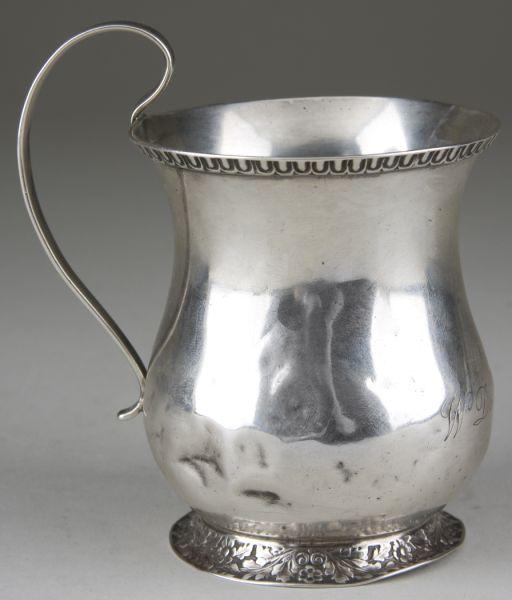 Appraisal: Coin Silver Mug by B Dupuy Raleigh NC an important