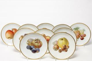 Appraisal: Thomas Bavaria German Fruit Plate Set Vintage Ten plates each