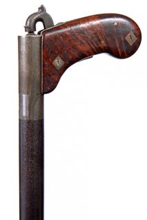 Appraisal: Hellingaus Gun Cane- Ca - St Louis made shotgun cane