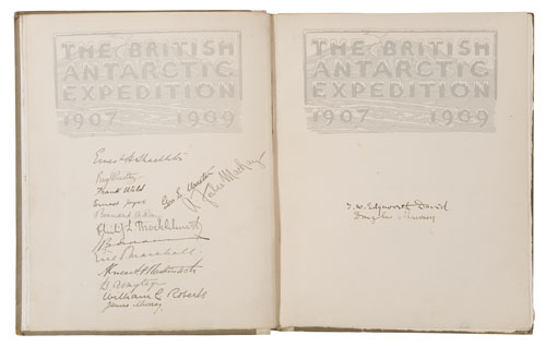 Appraisal: SHACKLETON ERNEST H The Heart of the Antarctic Plates and