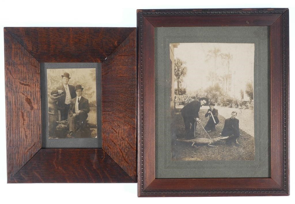 Appraisal: Two early th century Florida photos each picturing people posing