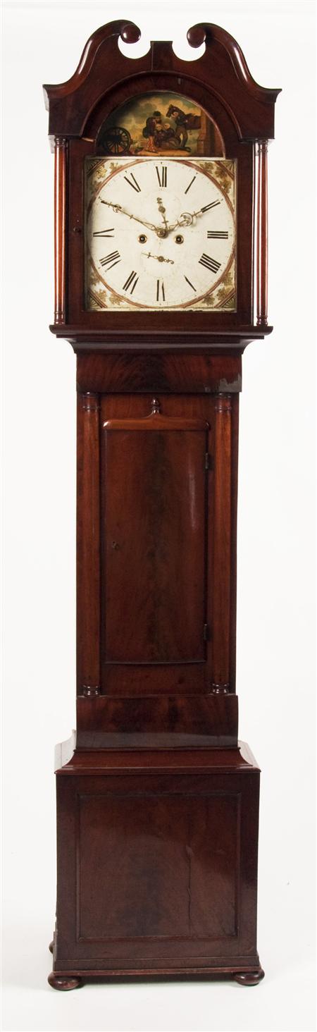 Appraisal: A th century mahogany longcase clock By J Cuthbertson Whitburn