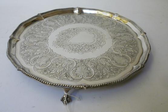 Appraisal: A LATE GEORGE III SALVER maker Robert Jones John Schofield