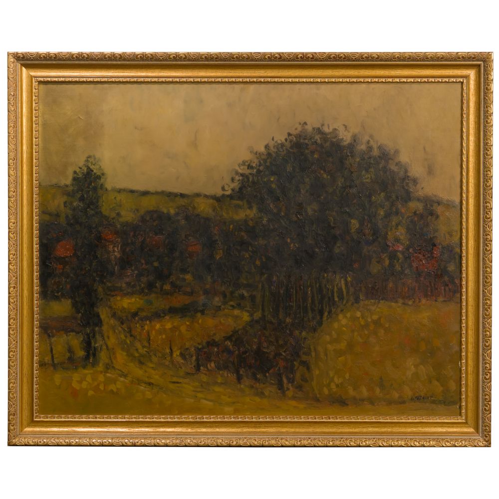 Appraisal: ALAIN MATHIOT FRENCH B PAYSAGE FRANC-COMTOIS OIL ON CANVASUndated signed