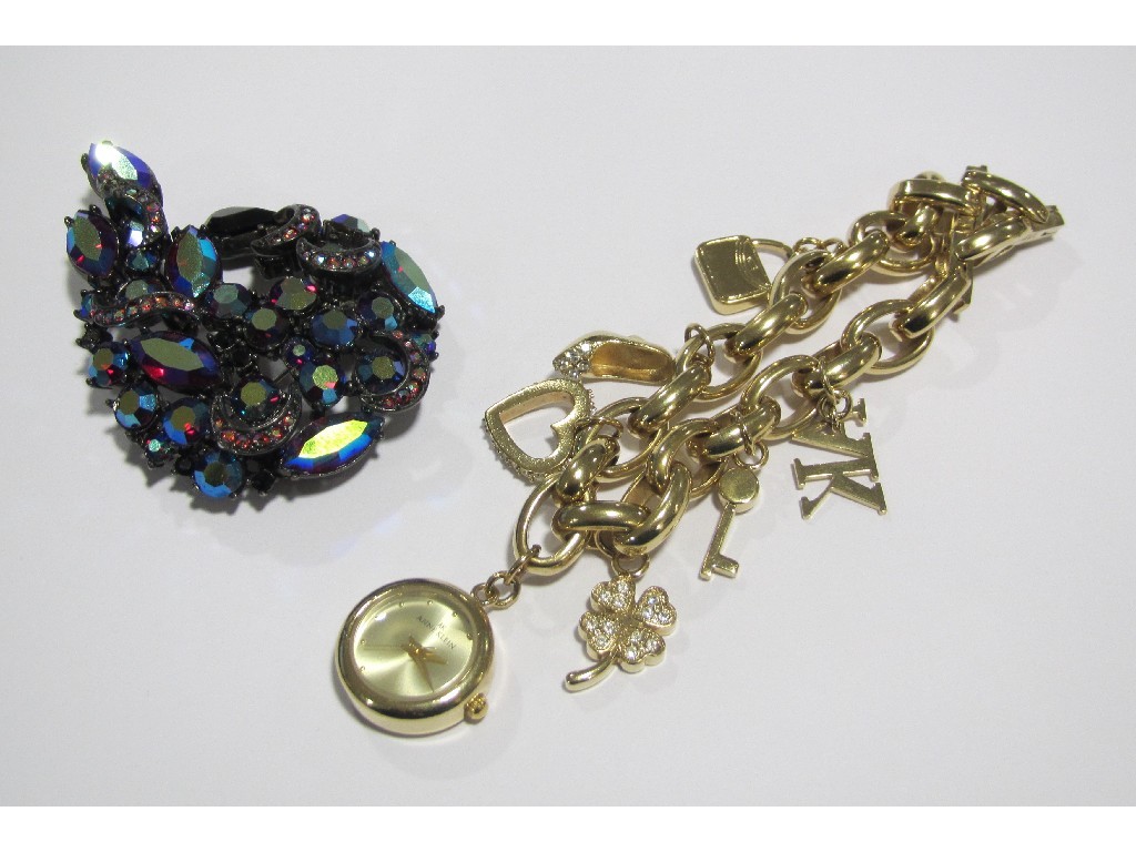 Appraisal: Lot comprising a Butler Wilson brooch and an Anne Klein