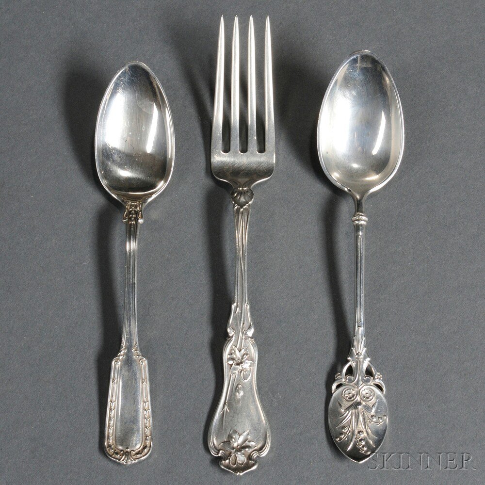 Appraisal: Miscellaneous American Sterling Silver Flatware late th early th century