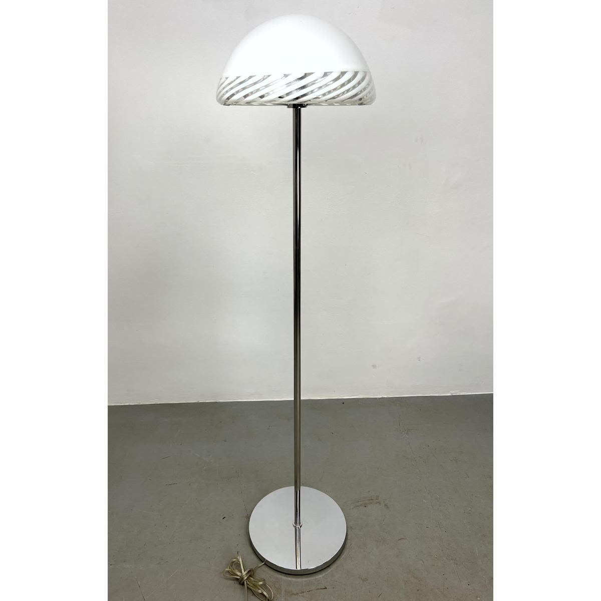 Appraisal: Mazzega Murano Art Glass Shade Floor lamp Dimensions H inches