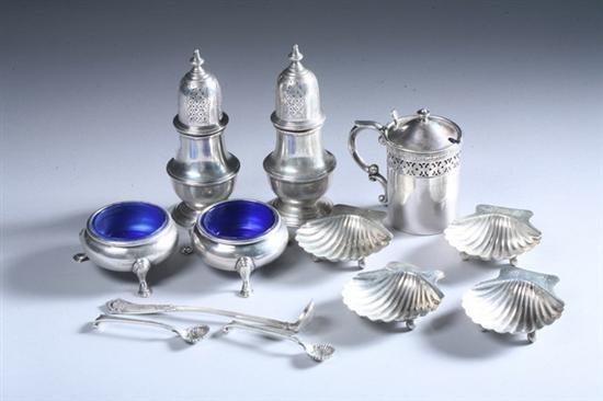 Appraisal: SMALL PIECES STERLING SILVER TABLEWARE Including Watson mustard pot with