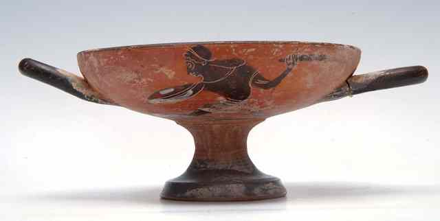 Appraisal: A th c B C GREEK ATTIC KYLIX or two