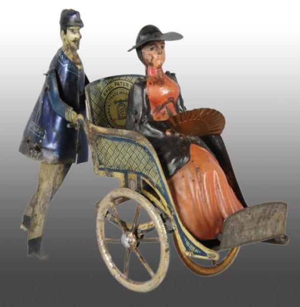 Appraisal: Tin Lehmann Going to the Fair Toy Description German Early