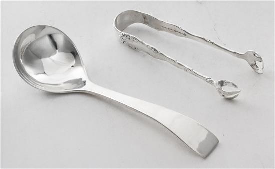 Appraisal: Sale Lot Two American Silver Articles comprising a cream ladle