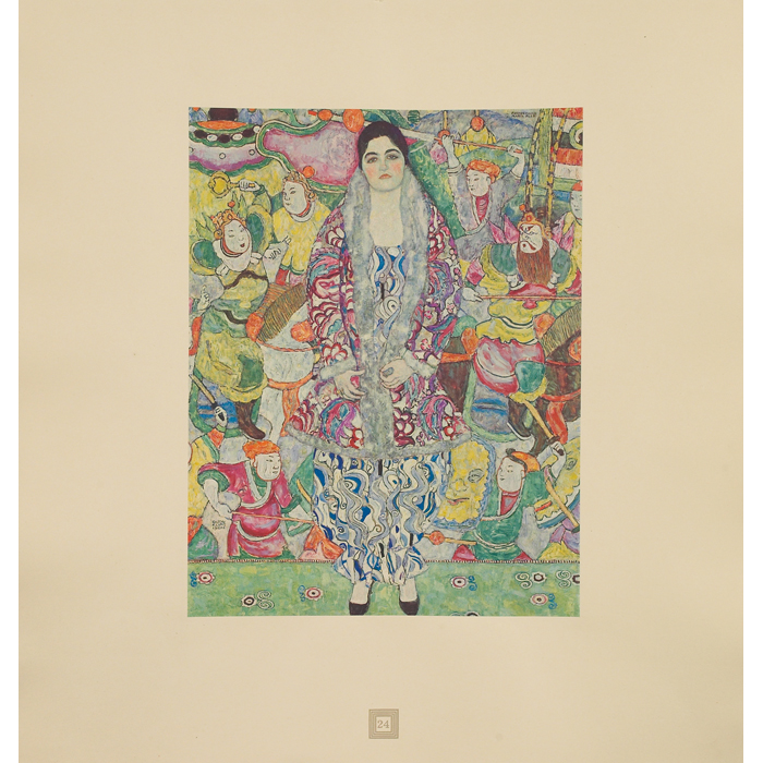 Appraisal: Gustav Klimt Austrian - Friederike-Maria Beer collotype No signed and