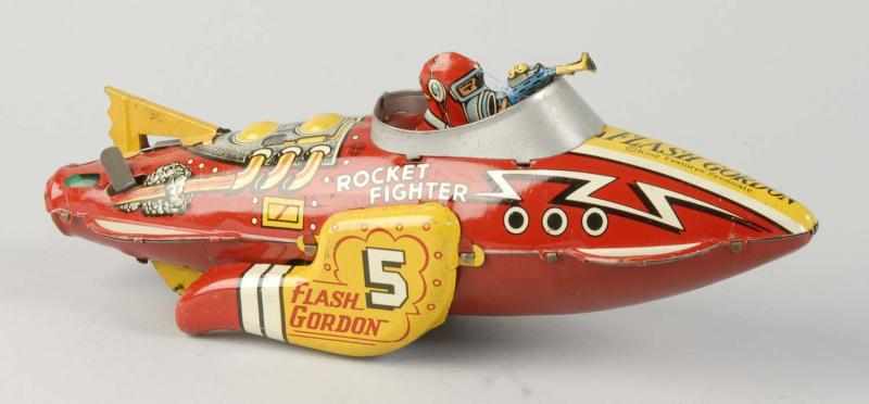 Appraisal: Tin Marx Flash Gordon Rocket Fighter Wind-Up Toy Description American