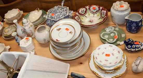 Appraisal: Assorted porcelain articles including Lenox Wedgwood and other continental Bavarian