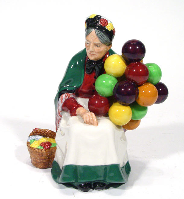 Appraisal: Hand painted Royal Doulton figurine 'The Old Balloon Seller' HN