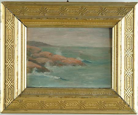 Appraisal: UNSIGNED American th Century NEW ENGLAND COASTLINE Oil on board