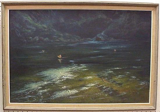 Appraisal: Attributed to Charles B Ferguson th C acrylic on board