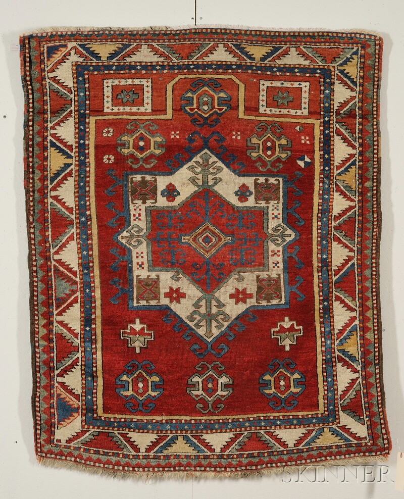 Appraisal: Fachralo Kazak Prayer Rug Southwest Caucasus last quarter th century