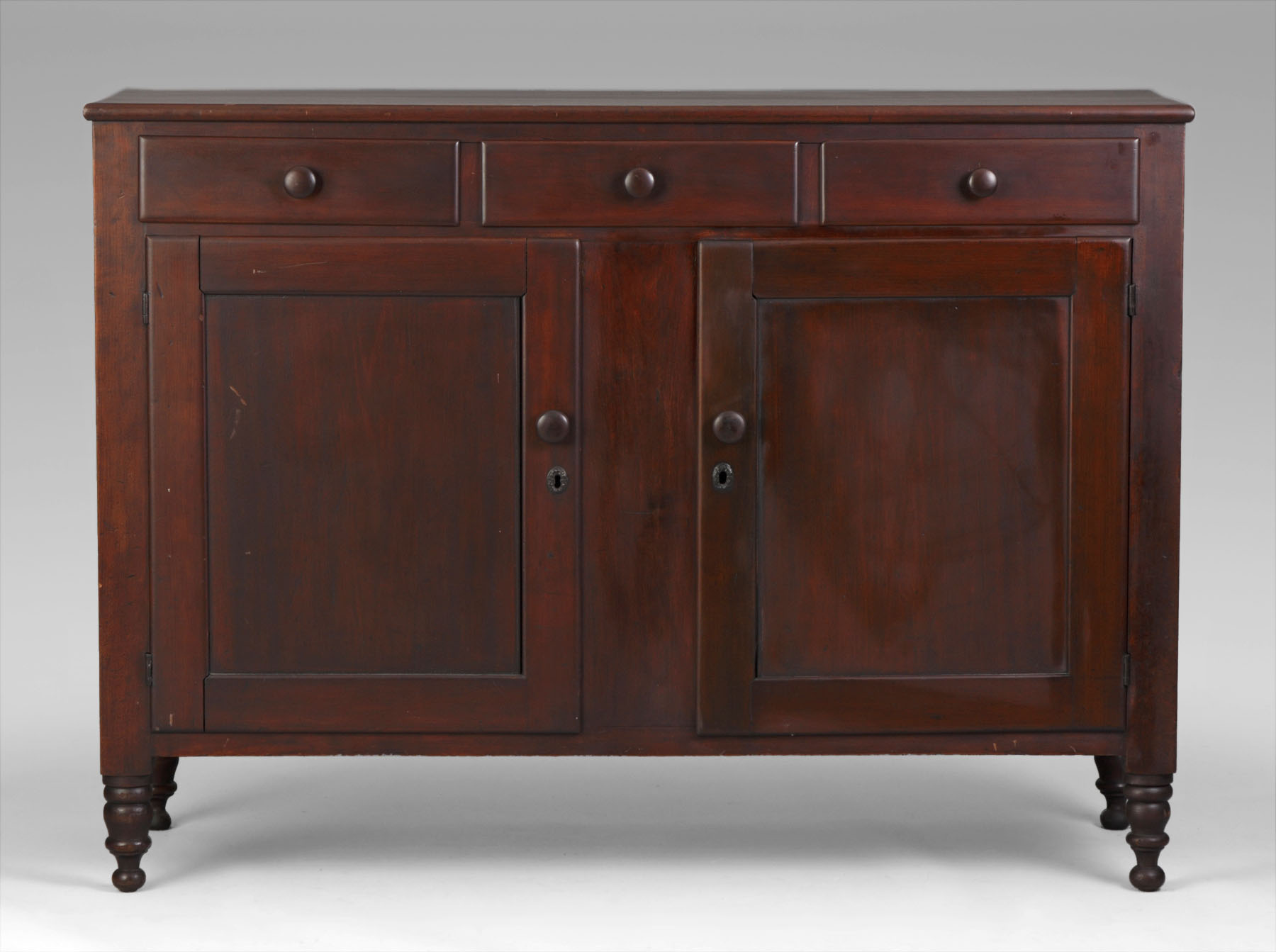 Appraisal: Sheraton Cherry Country Sideboard Sheraton Cherry Country Sideboard Original finish