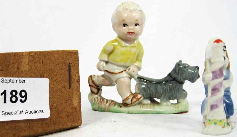 Appraisal: Wade Mable Lucy Atwell Figure Sam With Dog And Whimsie